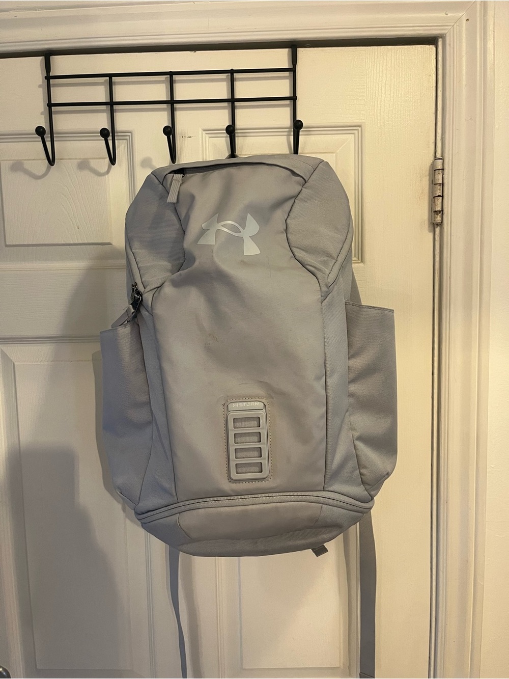 Under Armour Light Gray Backpack with Side Pockets